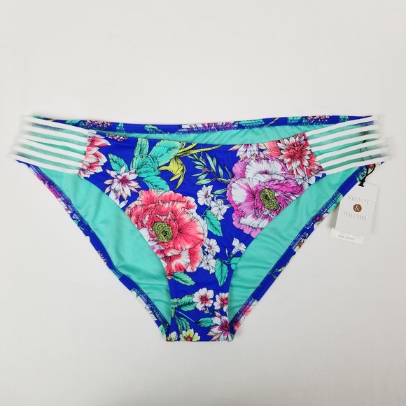 Any Size Shade /& Shore Women/'s SOLID ROSE Colored Hipster Bikini Bottom